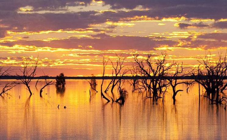 Sunset Strip am Lake Menindee